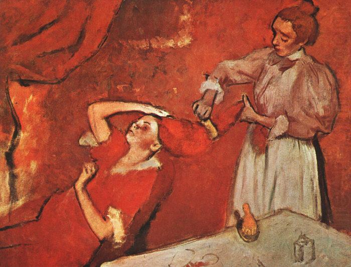 Combing the Hair, Edgar Degas